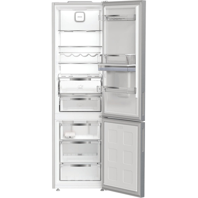 Hotpoint HPK 26403W XP5UK Freestanding Dual No Frost 70/30 Fridge Freezer with Even Flow Brushed Steel HPK26403WXP5UK