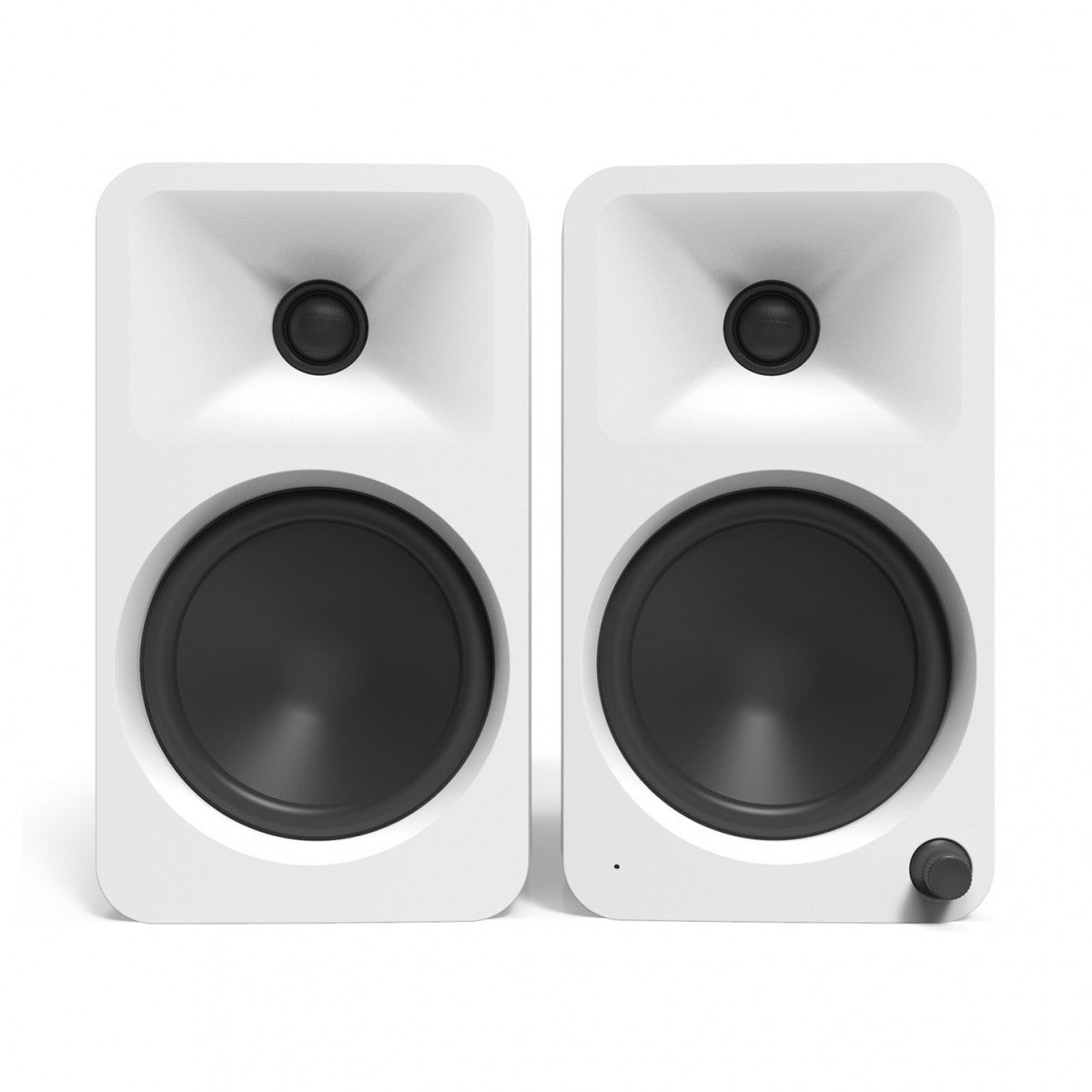 Kanto ORA4 140W Powered Reference Desktop Speakers with Bluetooth & SE4 Elevated Speaker Stands White