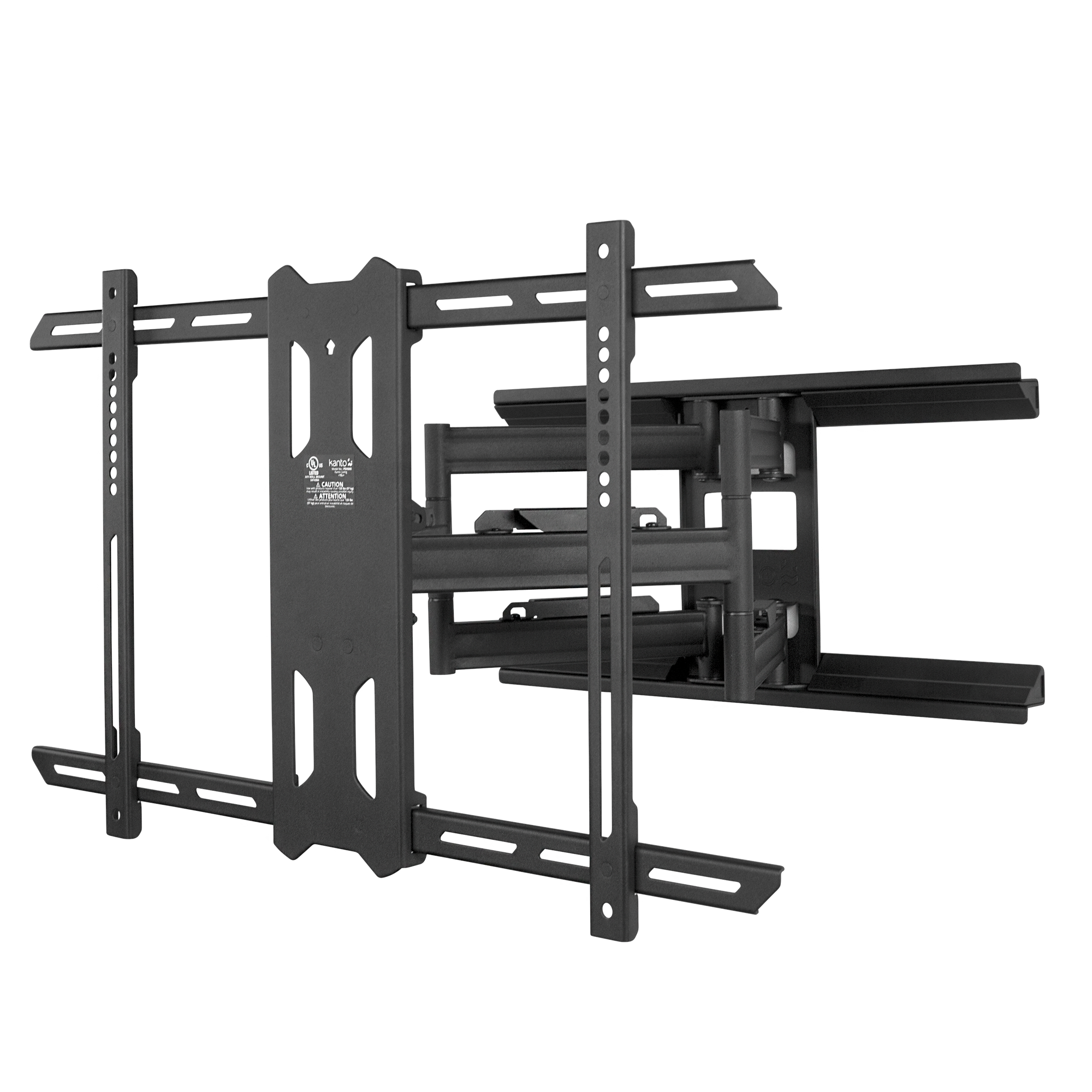 Kanto PDX650 Full Motion TV Wall Mount for 37 to 75 inch TVs Black