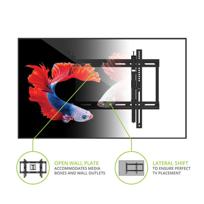 Kanto TE300 Extend And Tilting TV Wall Mount for 43 to 90 inch TVs Black