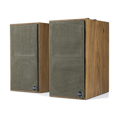 Klipsch The Fives Active Bookshelf Speakers Pair In Walnut