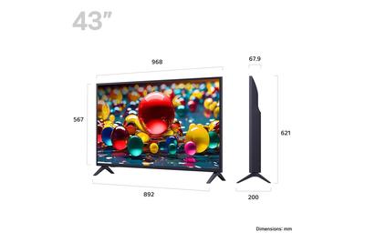 LG 43UA74006LB 43 Inch AI ThinQ UA74 4K UHD HDR Smart TV