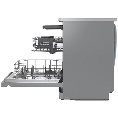 LG DF273FVS TrueSteam QuadWash WiFi Connected Full Size Freestanding Dishwasher 14 Place Settings Silver
