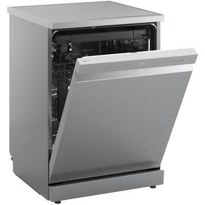LG DF273FVS TrueSteam QuadWash WiFi Connected Full Size Freestanding Dishwasher 14 Place Settings Silver