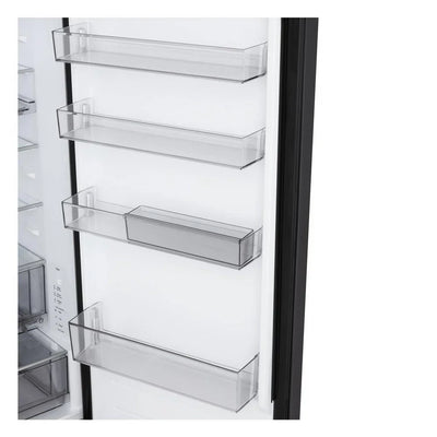 LG GBBS524CEV NatureFRESH 375L Freestanding Frost Free Fridge Freezer Essence Black Steel