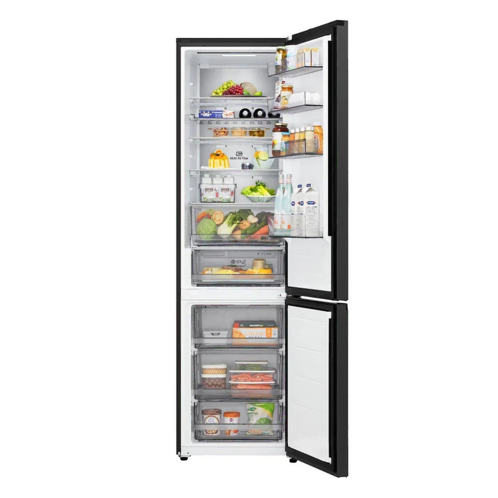 LG GBBS524CEV NatureFRESH 375L Freestanding Frost Free Fridge Freezer Essence Black Steel