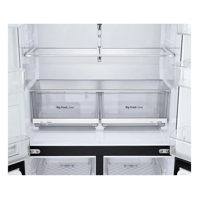 LG GMF960EV4E 646L NatureFRESH Plumbed American Style Fridge Freezer Black - E Rated