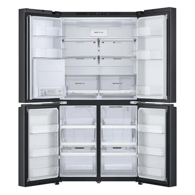 LG GMF960EV4E 646L NatureFRESH Plumbed American Style Fridge Freezer Black - E Rated
