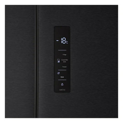 LG GMM42ABBEH 191cm 600L American Style Fridge Freezer in Matte Black - E Rated