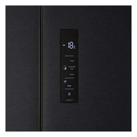 LG GMM42ABBEH 191cm 600L American Style Fridge Freezer in Matte Black - E Rated