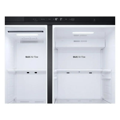 LG GSLC40EPPE 638L NatureFRESH Plumbed American Fridge Freezer Black
