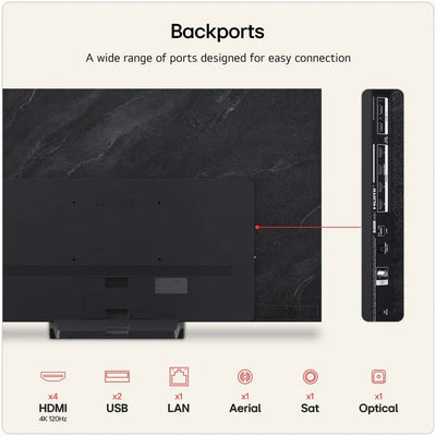LG OLED65C66LB 65 Inch OLED evo AI C6 4K Ultra HD HDR Smart TV 2026
