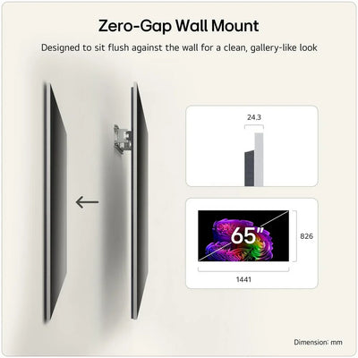 LG OLED65G64LW 65 Inch OLED Evo AI G6 OLEDG64LW 4K Ultra HD HDR Smart TV (Wall mount version) 2026
