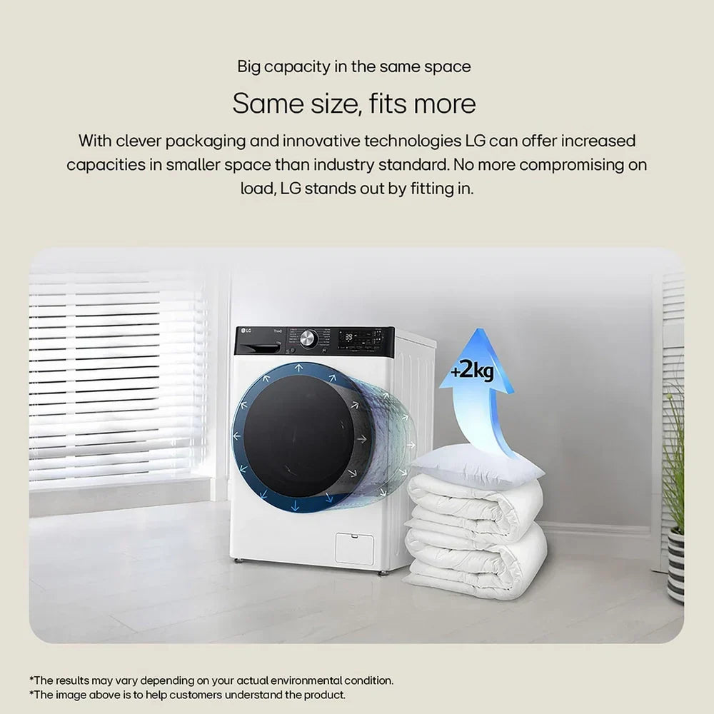 LG Y500 F4Y513GBLN1 13kg 1400 Spin AI Direct Drive Washing Machine Slate Grey - A Rated