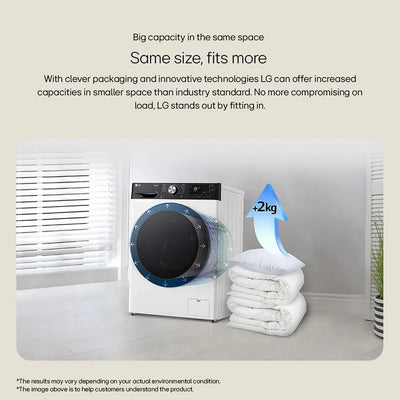 LG Y500 F4Y513GBLN1 13kg 1400 Spin AI Direct Drive Washing Machine Slate Grey - A Rated