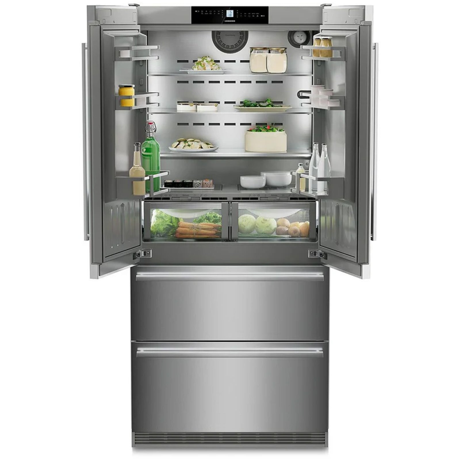 Liebherr Premium Plus CBNSTE8872 BioFresh No Frost American Fridge Freezer Stainless Steel