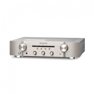 Marantz PM6007 Integrated Amp & CD6007 CD Player Silver with Bowers & Wilkins 603 S3 Speakers White