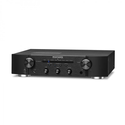 Marantz PM6007 Integrated Amplifier Black with Wharfedale Diamond 12.1i Bookshelf Speakers Walnut Pair HiFi Package