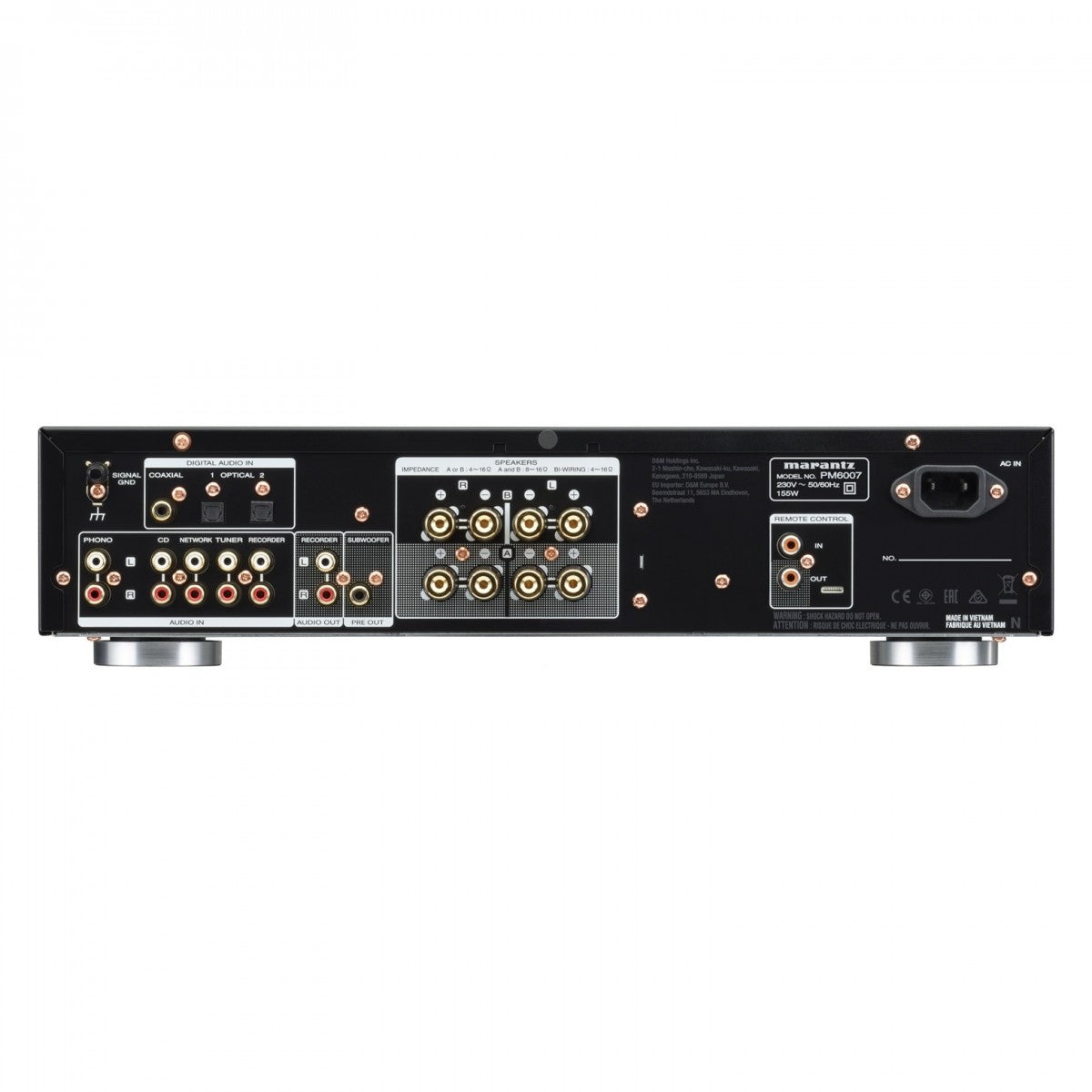 Marantz PM6007 Integrated Amplifier with Wharfedale Diamond 12.1i Bookshelf Speakers Pair Black HiFi Package