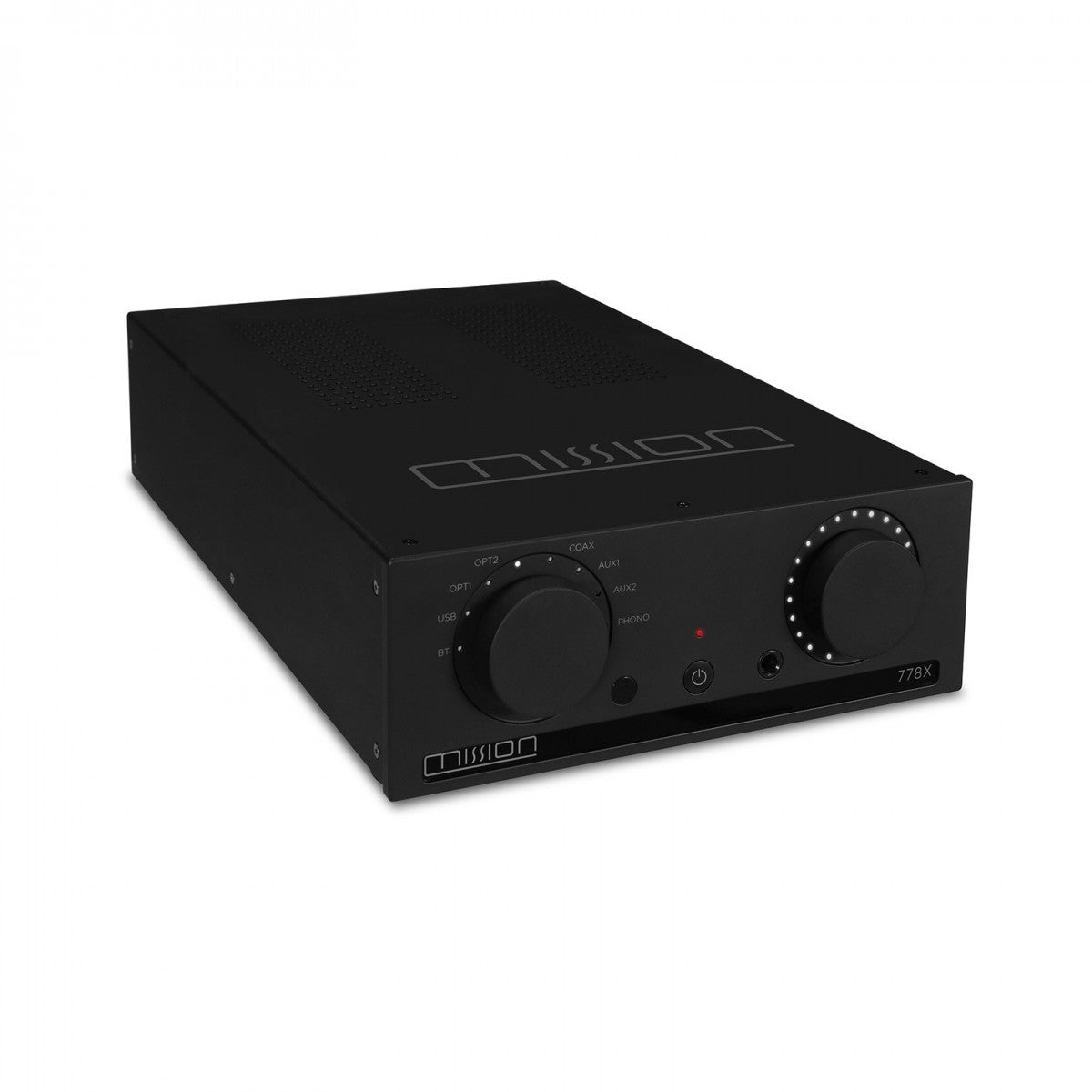 Mission 778X Integrated Amplifier with Wharfedale Diamond 12.2i Bookshelf Speakers Pair Hifi Package - Black