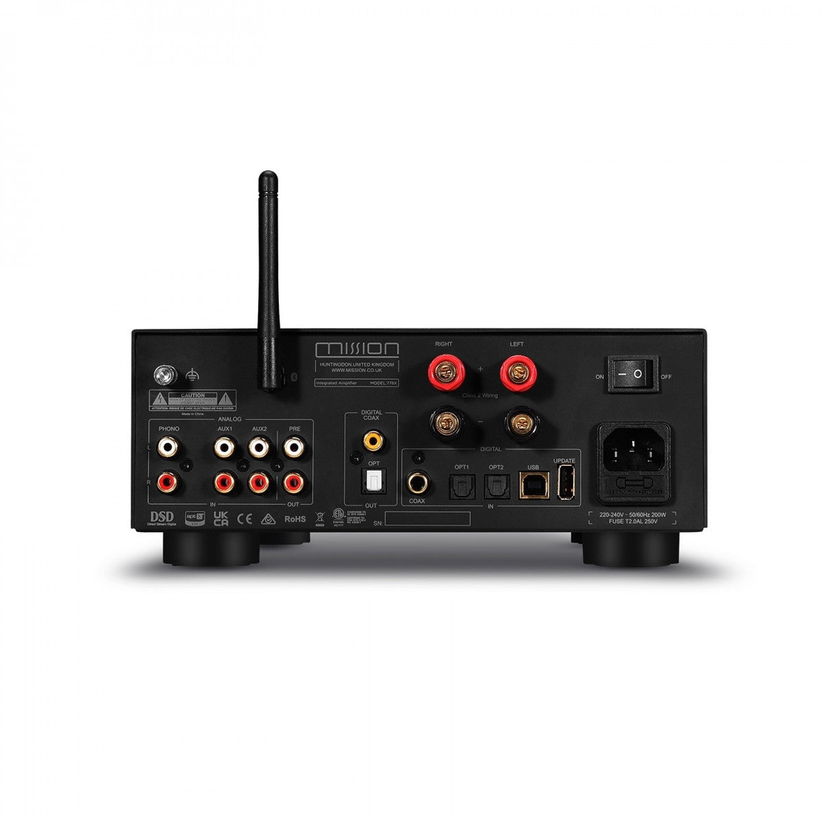Mission 778X Integrated Amplifier with Wharfedale Diamond 12.3i Floorstanding Speakers Pair Hifi Package - Black