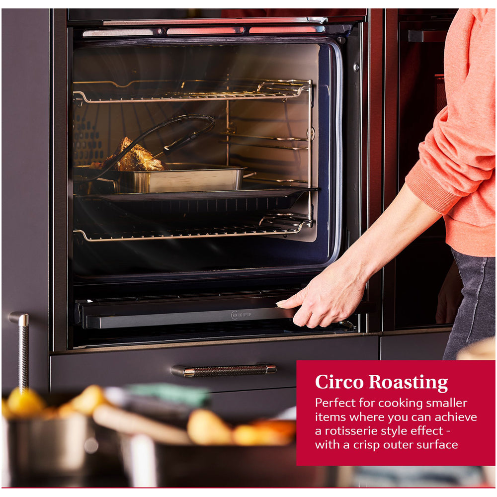 Neff B4ACF1AN3B N50 Slide and Hide Built In Catalytic Single Electric Oven in Stainless Steel