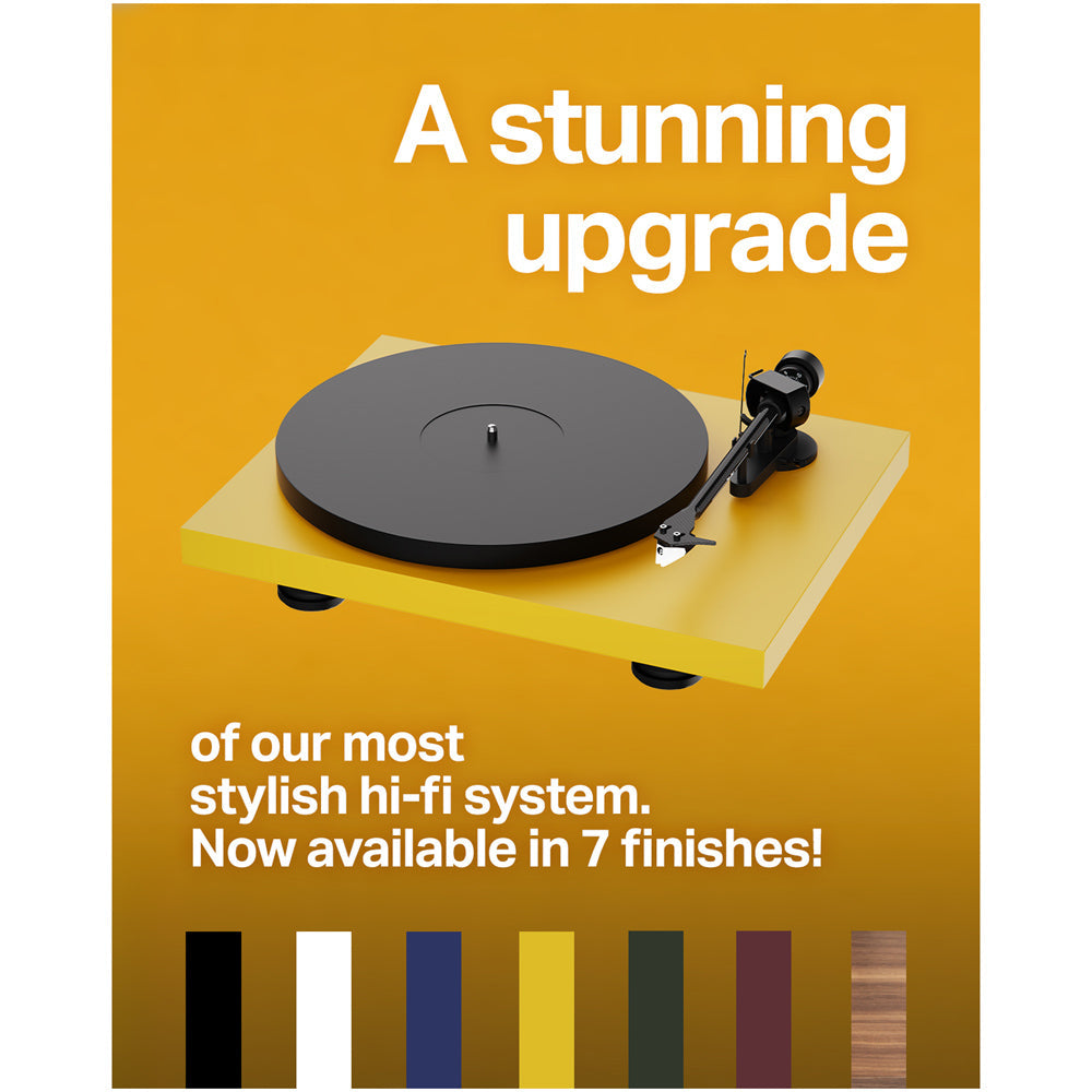 Pro-Ject Colourful Audio System 2 with Debut EVO 2 Turntable MaiA S3 Amplifier and Speaker Box 5 S2 Speakers - Satin White