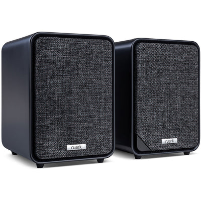 Pro-Ject T1 EVO Phono Turntable and Ruark MR1 MK3 Active Bluetooth Speakers with Built-in MM Phono Preamp Black