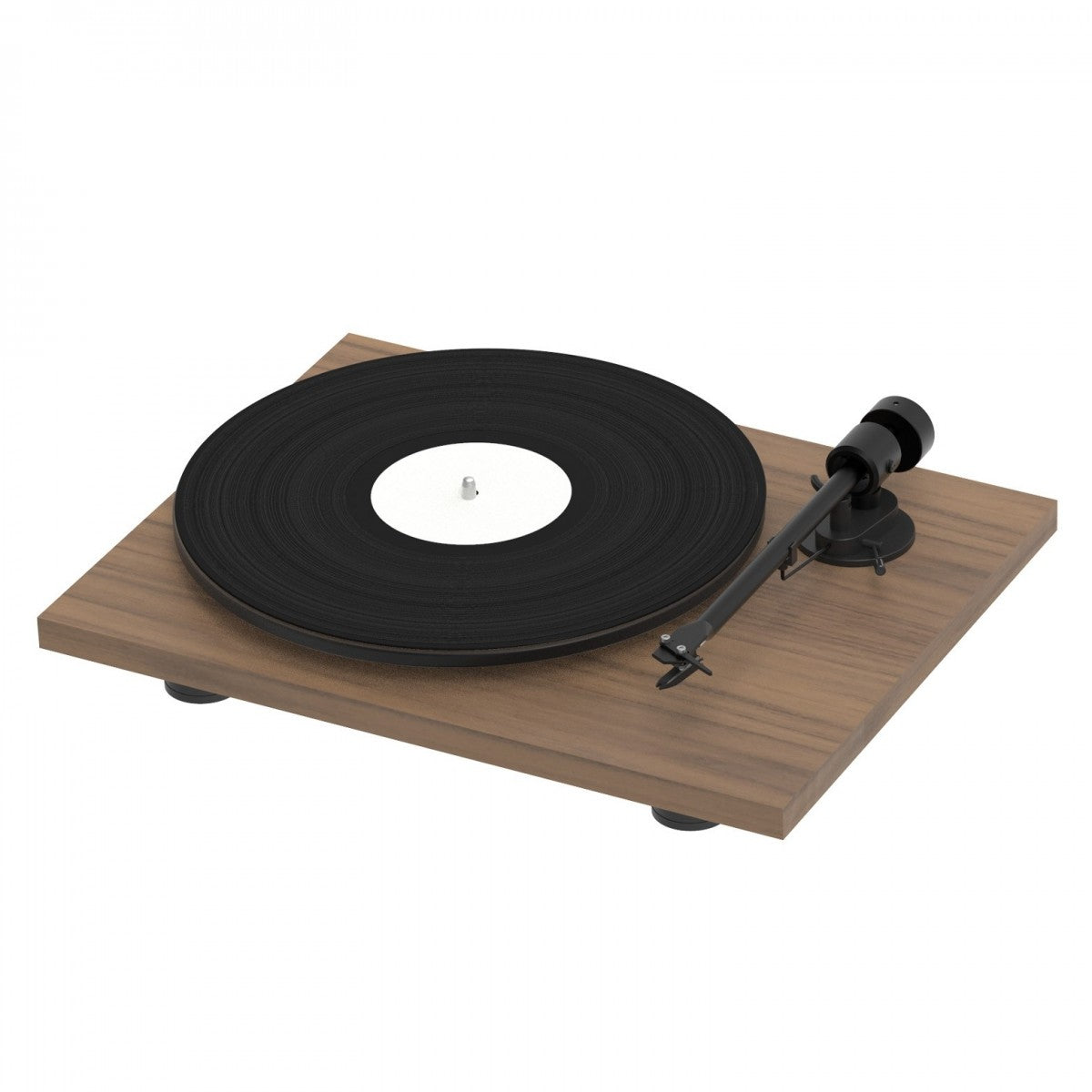 Pro-Ject T1 EVO Standard Turntable and Ruark MR1 MK3 Active Bluetooth Speakers with Built-in MM Phono Preamp Walnut