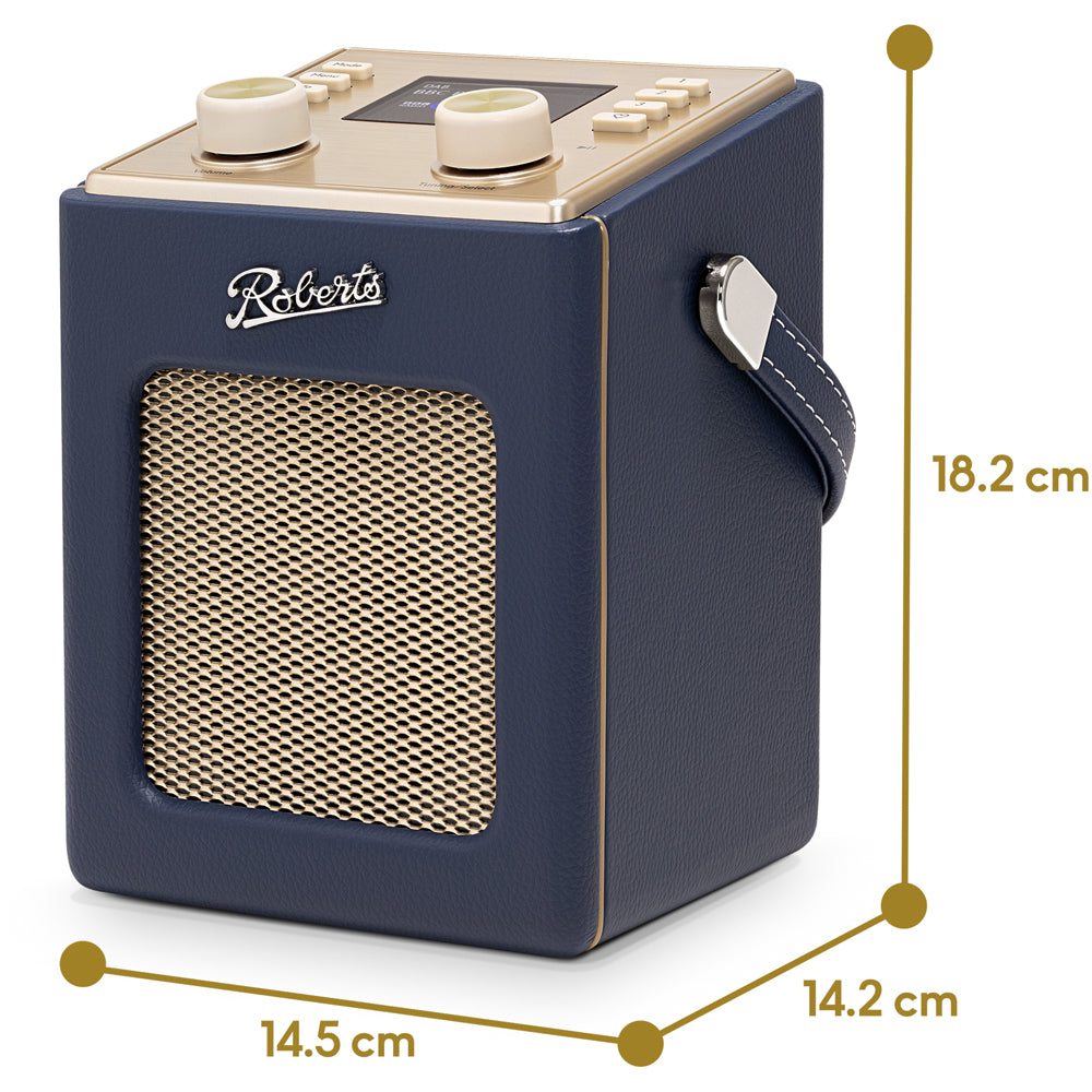 Roberts Revival Mini 2 Portable Bluetooth DAB+ DAB FM Radio - Midnight Blue