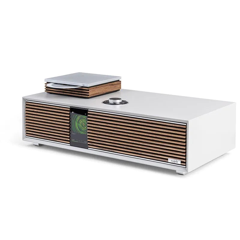 Ruark R410 Integrated Music System Soft Grey with R-CD100 USB CD Player Package