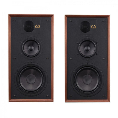 Ruark R610 Music Console and Wharfedale Linton Heritage Standmount Speakers with Matching Stands - Walnut
