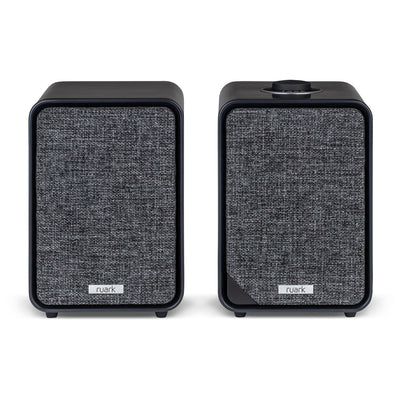 Ruark RS1 Subwoofer with MR1 MK3 Active Bluetooth Speakers Pair Charcoal Black