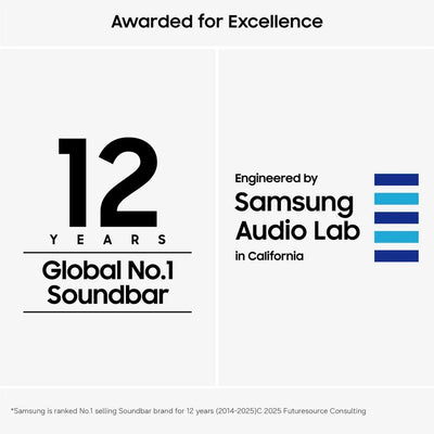 Samsung HW-Q990H Q-Series 11.1.4 Ch Dolby Atmos Soundbar with Subwoofer & Rear Speakers (2026)