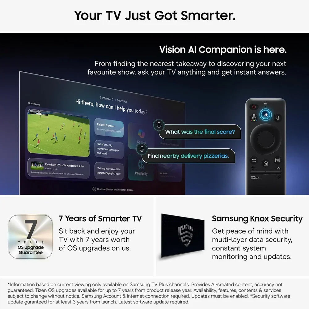Samsung QE48S95HHEXXU 48 Inch S95H OLED 4K Ultra HD HDR Smart AI TV 2026