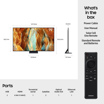 Samsung QE85QN73FATXXU 85 Inch QN73F 4K Neo QLED Ultra HD HDR Smart TV