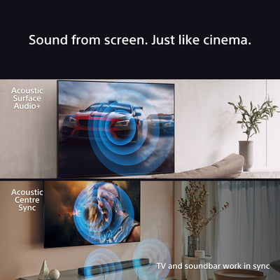 Sony K65XR80U 65 Inch BRAVIA 8 4K UHD HDR OLED Smart TV with BRAVIA Theatre Bar 8 HTA8000 Soundbar Bundle