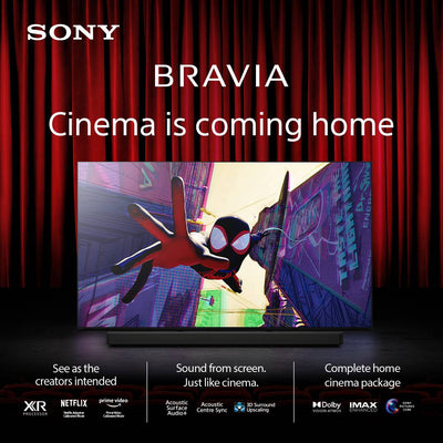 Sony K65XR80U 65 Inch BRAVIA 8 4K UHD HDR OLED Smart TV with BRAVIA Theatre Bar 8 HTA8000 Soundbar Bundle
