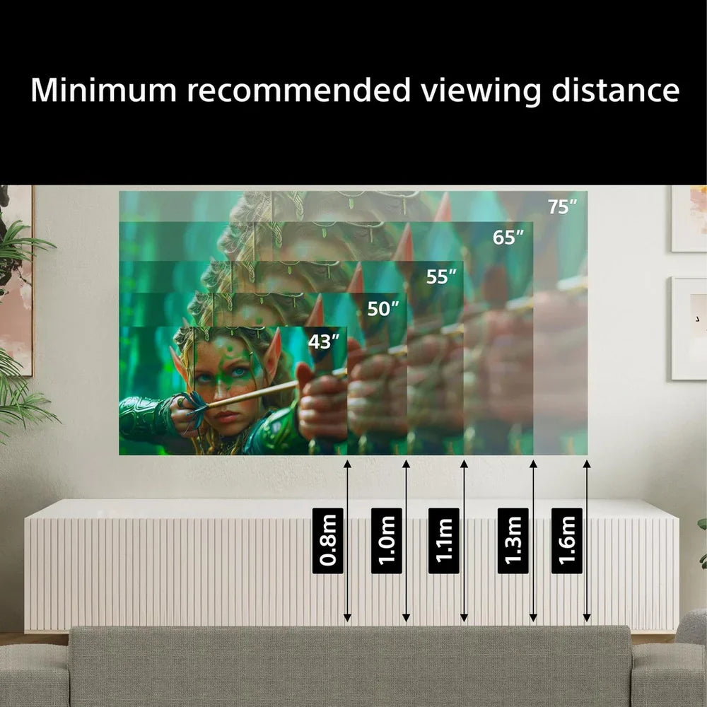 Sony K75S25M2PB 75 Inch BRAVIA 2 II Direct LED 4K Ultra HD HDR Smart Google TV 2026