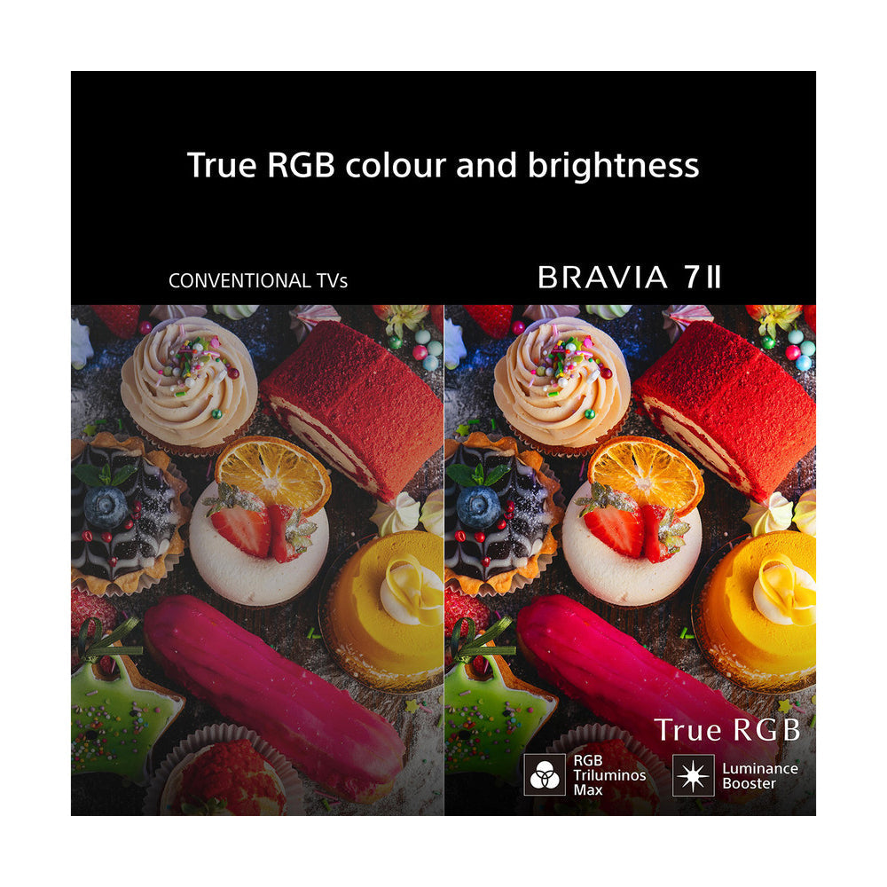 Sony K75XR75M2PB 75 Inch BRAVIA 7 II True RGB LED 4K Ultra HD HDR Smart Google TV 2026