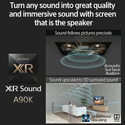 Sony XR42A90KU A90K BRAVIA XR MASTER Series OLED 4K Ultra HD High Dynamic Range HDR Smart TV Google TV
