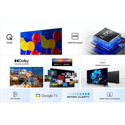 TCL 75P7K-UK 75 Inch P7K 4K QLED Ultra HD HDR Direct LED Smart Google TV