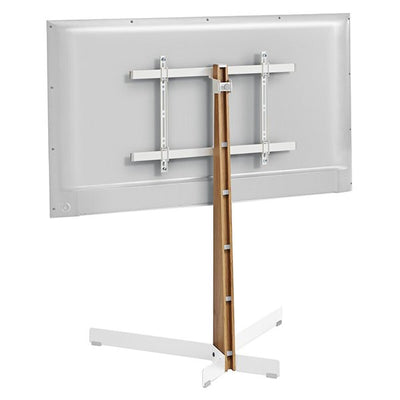 Vogels Comfort TVS 3695 Comfort Series Display Floor Stand 40-77 inch Stand Turn - Oak & White Steel