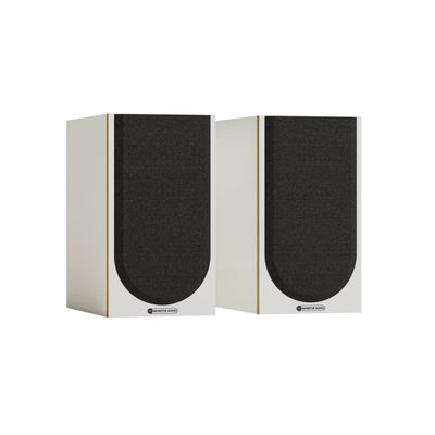 WiiM Amp Ultra Streaming Amplifier Silver with Monitor Audio Bronze 50 7G Bookshelf Speakers White Pair
