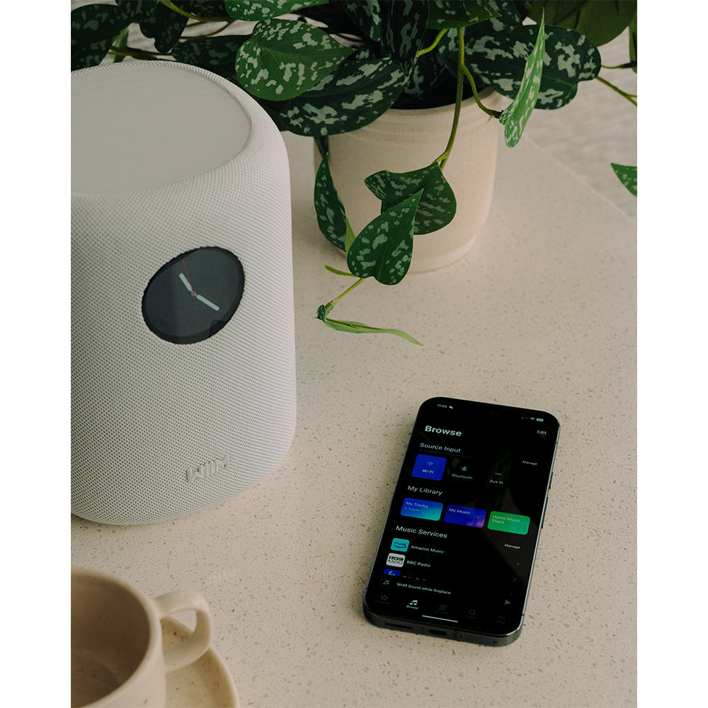 WiiM SOUND Wireless Multiroom Smart Speaker with Display -  White