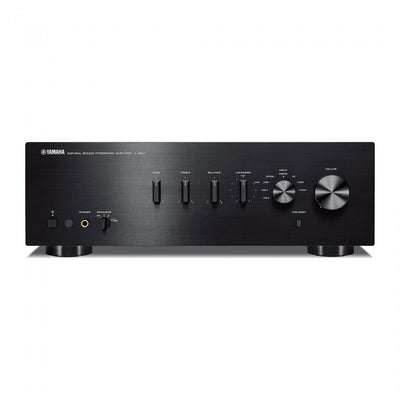 Yamaha AS501 Integrated Stereo Amplifier with Acoustic Energy AE100 MK2 Bookshelf Speakers Pair Walnut HiFi Package