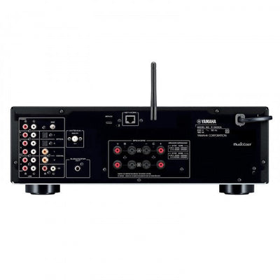 Yamaha R-N600A Network Receiver & CD-S303 CD Player with Wharfedale Linton Heritage Standmount Speakers with Matching Stands - Black