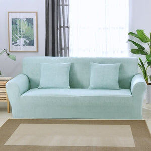 Sofa Cover Housses Extensibles de Fauteuil et Canapé Blue Sky / Une place (90-140 cm)