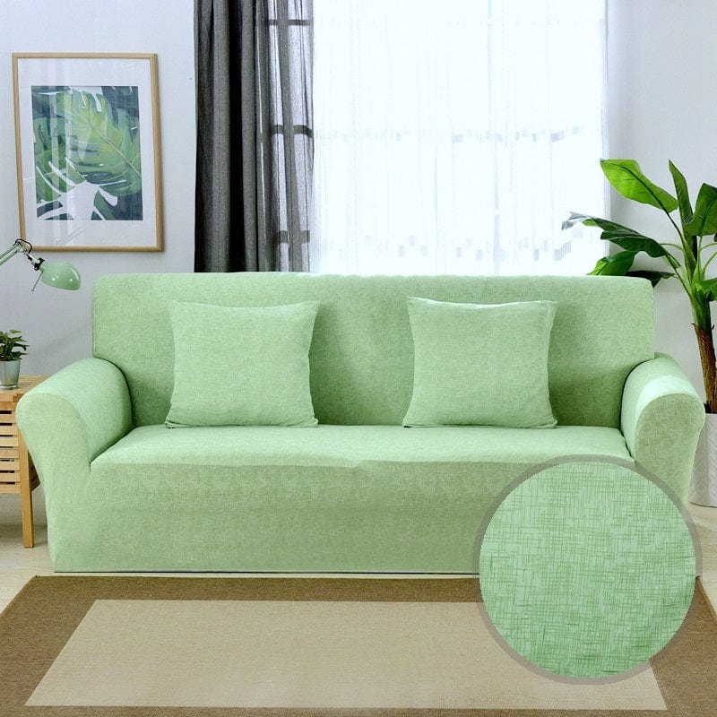 Sofa Cover Housses Extensibles de Fauteuil et Canapé Green / Une place (90-140 cm)