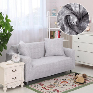 Sofa Cover Housses Extensibles de Fauteuil et Canapé Grey / Une place (90-140 cm)